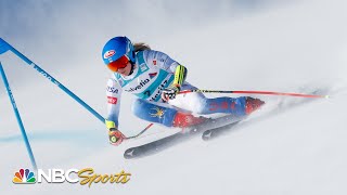 Mikaela Shiffrin takes third again in St. Moritz World Cup super-G | NBC Sports