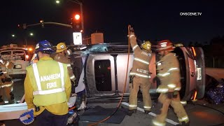 Serious Two-Car Collision with Entrapment in Anaheim