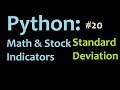 Python Standard Deviation part 1: Programming in Python, and Graphing in Matplotlib