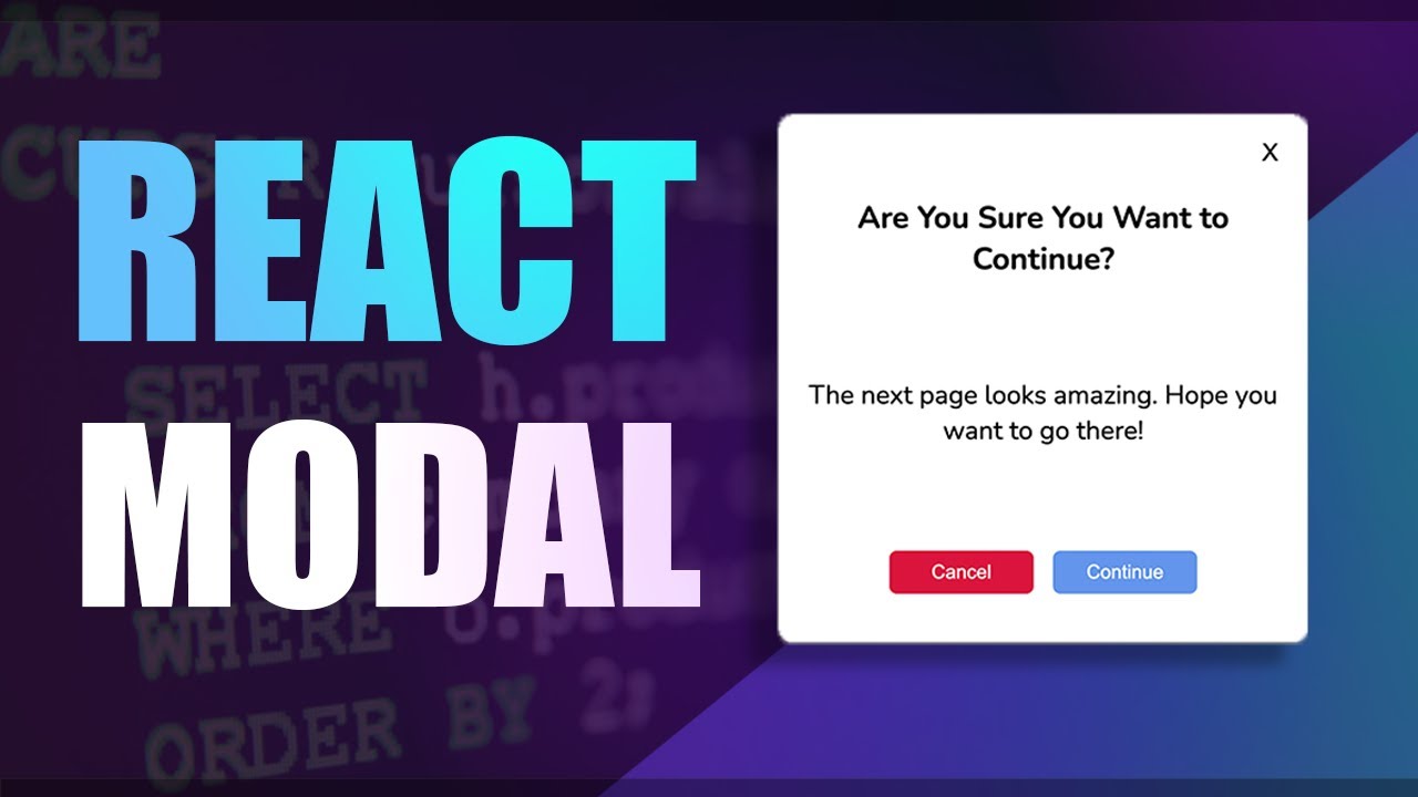 React modal. Modal React. Alert React js. React-native-material-backdrop-modal. How to React Moda-Video code.