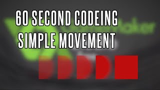 Simple Movement | 60 second code | Gamemaker Studio 2