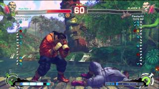 kotarousann [Balrog] vs FiestarHJ [Balrog] SSF4 Japanese Online Ranked Matches - TRUE HIGH-DEF