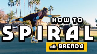 How To Spiral on Roller Skates with Brenda