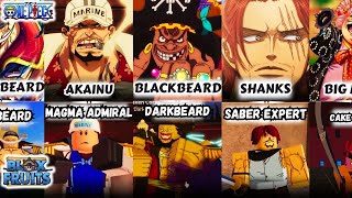 All BLOX FRUITS Bosses vs ONE PIECE Characters [Winter Update]