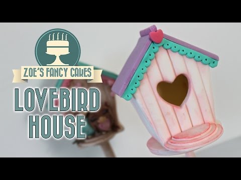 Lovebird house cake topper: Valentines collaboration Lovebird house cake topper: Valentines collaboration