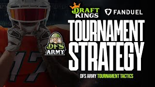 DFS NFL Week 2 Draftkings GPP Strategy and Picks | Tournament Tactics