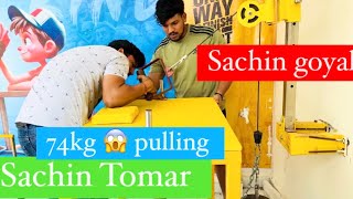 Arm Wrestling PULLING 🔋|| Sachin Goyal and Sachin Tomar || one hand