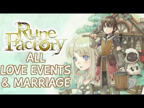 Rune Factory 1 – Love & Marriage Compilation (All Romance Events Weddings)