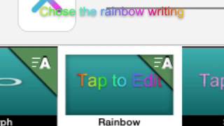 Rainbow writing tutorial- videostar