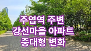 주엽역 주변 중대형 아파트 변화