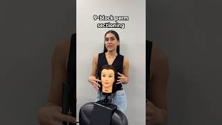 How to section for a 9-block perm #beautyschool #perming #cosmetology #hairstylist #curls #hair