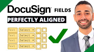How to perfectly align DocuSign Fields