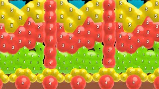 🎯 Melty Bubble (blob merge 3d) vs spooky huggy story 2048 gameplay part #35