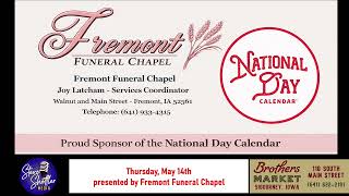 National Day Spotlight presented by Fremont Funeral Chapel