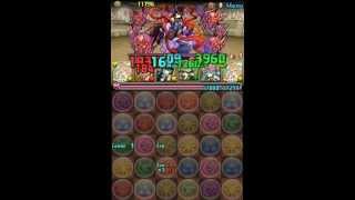 【パズドラ】チャレンジダンジョン！Lv6　麒麟PT