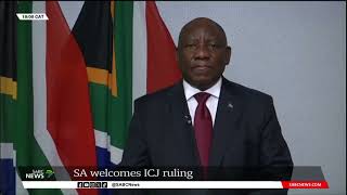 SA-Israel case | President Ramaphosa says South Africa is vindicated by ICJ order