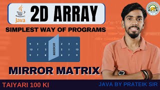 Mirror Of Matrix DOUBLE DIMENSIONAL ARRAY 2D ARRAY Computer Class 11 | 12 ISC ICSE | #icsecomputer