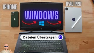 Dateien übertragen von IOS zu Windows und umgekehrt ohne Zusatzkosten oder APPS (SNAPDROP und WLAN)