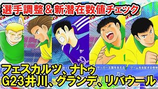 選手調整、フェスカルツ、ドリコレナトゥ、G23井川、新潜在、ドリコレグランデ、ドリコレリバウール