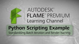 Python Scripting - Batch Iteration and Render Naming - Flame 2016 EXT 2