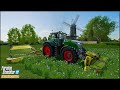 Mowing Grass and Alfalfa w/ the FENDT 1050 Vario. Taking Care of Animals | #CourtFarm Ep.105 | #FS22