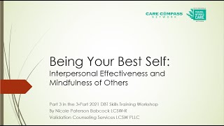 Interpersonal Effectiveness and Mindfulness of Others | Nicole Babcock, LCSW-R