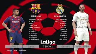 PES 2017 | LA LIGA - FC barcalona vs Real Madrid - Smoke Patch Gameplay