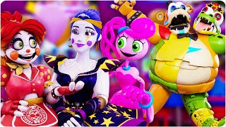 Mommy Long Legs Meets Glamrock Ballora  Poppy Playtime And Fnaf Crosover Animation