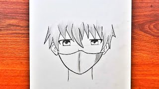 EASY ANİME BOY DRAWİNG / Kolay Yoldan Maskeli Anime Erkek Çizimi