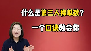 到底什么是第三人称单数？一个口诀让你秒懂！零基础轻松学语法！