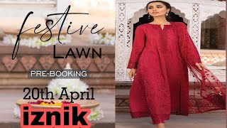 iznik festive lawn collection 2021.online booking start