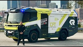 LAFD Introduces the Rosenbauer Electric Fire Truck