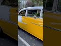 the coolest yellow 1955 chevrolet 210 simular to chevrolet bel air musclecar restomod streetrod