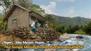 Ngeri Kalau Hujan! Tapi Bikin Betah, Kampung Pinggiran Sungai Besar || Kampung Leles Tasikmalaya