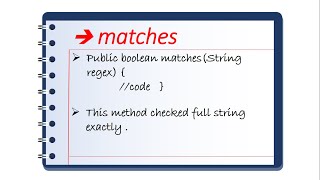 #24 matches method in string class in java[HINDI]