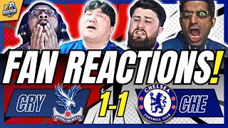 6 CHELSEA FANS 🫤 DISHEARTENED REACTION TO CRYSTAL PALACE 1-1 CHELSEA | PREMIER LEAGUE FAN REACTIONS