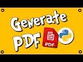 Generate PDF files with Python and ReportLab - #1