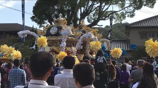 令和元年 的形 湊神社 宵宮 福泊 北山河 練り合わせ