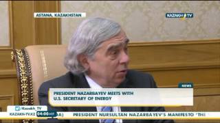 President Nazarbayev meets with U.S. secretary of energy - Kazakh TV