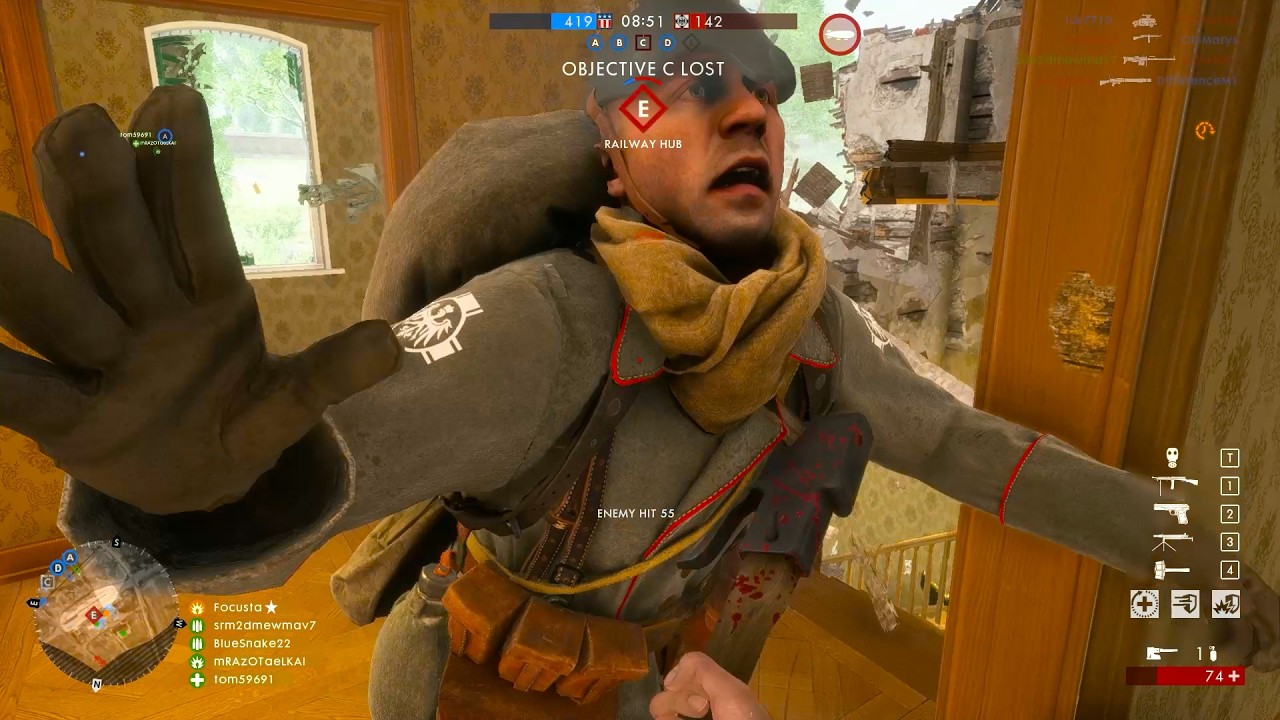 Battlefield 1 Melee Compilation Youtube