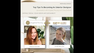 Interior designers Angela Cheung & Chloe Bullock interior design pt 6 BECOMING AN INTERIOR DESIGNER