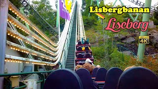 2023 Lisebergbanan Roller Coaster On Ride Back Seat 4K POV Liseberg, Sweden