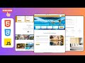 Responsive Hotel Booking Website Design Using HTML , CSS & JavaScript