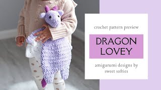 Dragon Rag Doll Lovey · Amigurumi Crochet Pattern Preview