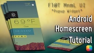 Fl@t MnmL UI - Android Homescreen Tutorial