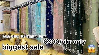 latest😍 pakistani style  hand made work shirts unstiched in sale offer for a week in #H_kbridels