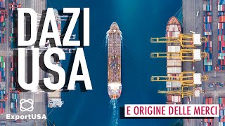 DAZI USA e origine delle merci