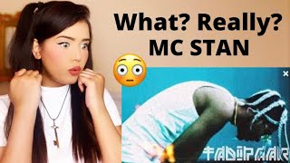 MC STΔN - TADIPAAR | OFFICIAL MUSIC VIDEO | 2K20 | REACTION BY ASH REACTS |