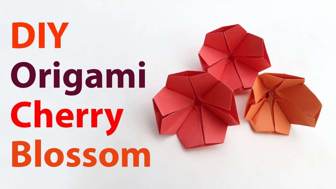 Beautiful Origami Cherry Blossom How To Make An Easy Origami Cherry ...