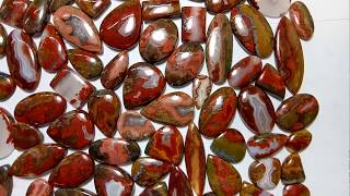 Buy Cherry Creek Jasper Gemstone Cabs Wholesale Lots from Manufacturer